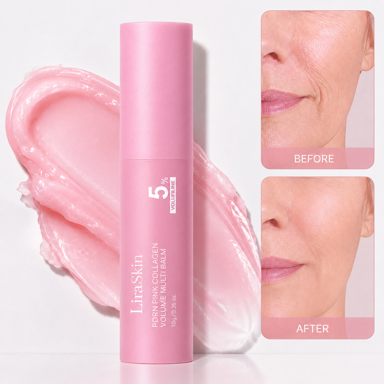 🔥LAST DAY 60% OFF LiraSkin Korean Pink CollagenVolume Multi Balm
